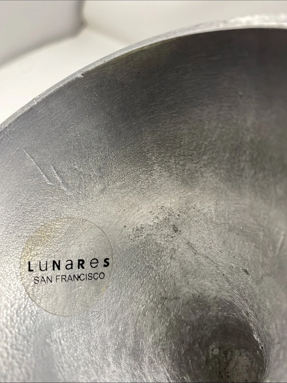 Lunares San Francisco Silver Metal Candle Holders